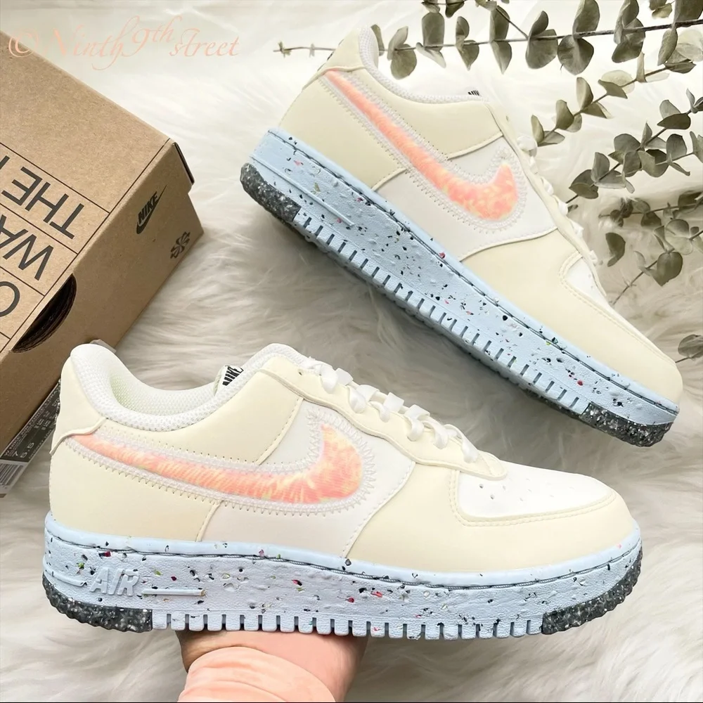 Nike Air Force 1 Crater Sail Volt W7 NIB